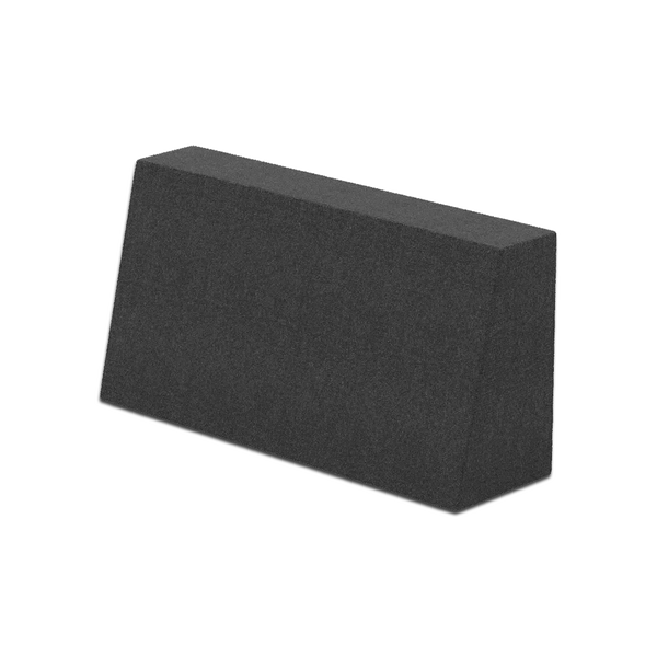 Skrå ryggpute på mål i ull - Charcoal - S7013-