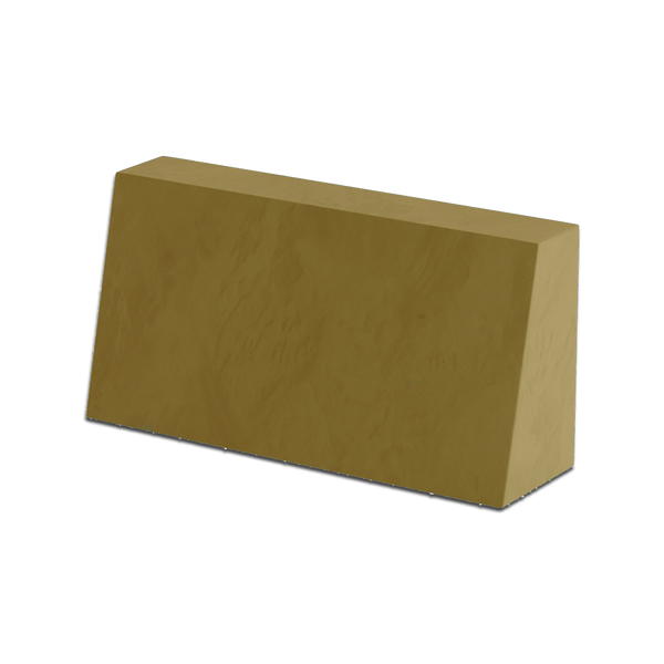 Skrå ryggpute på mål i velour - Bronze - S6010..
