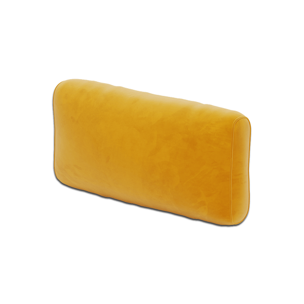 Myk ryggpute på mål i velour - Honey. - S6022