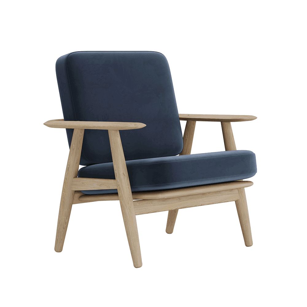 Se bildet i fullskjerm Putesett til Wegner GE 240/290 i velour