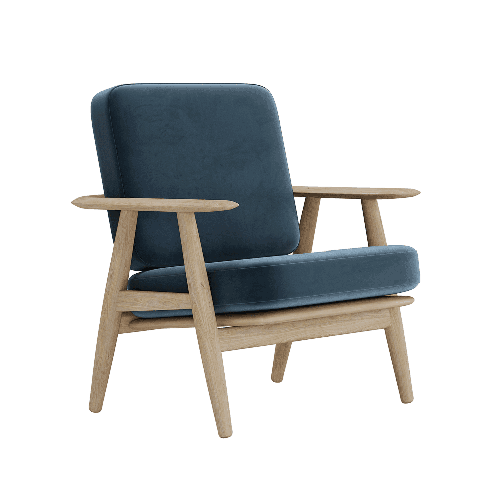 Se bildet i fullskjerm Putesett til Wegner GE 240/290 i velour