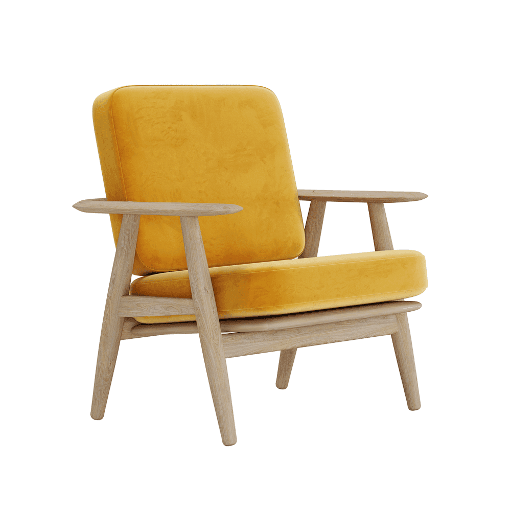 Se bildet i fullskjerm Putesett til Wegner GE 240/290 i velour