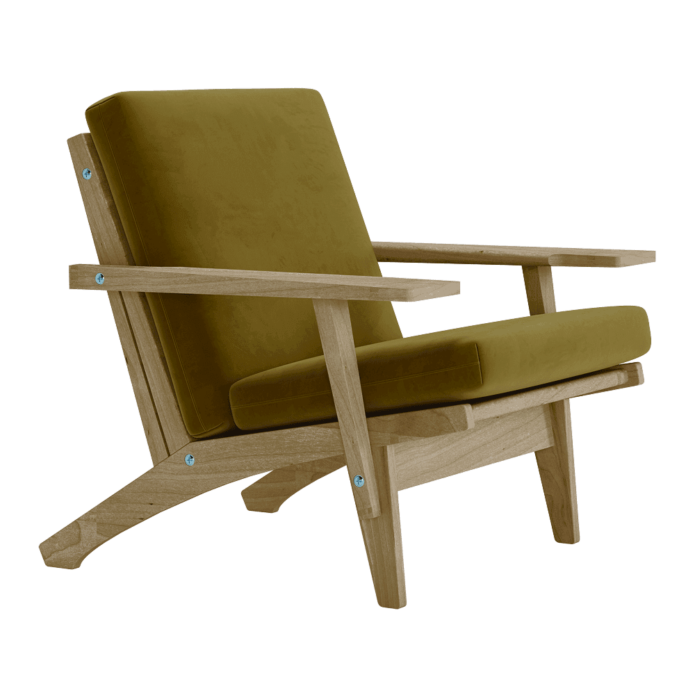 Se bildet i fullskjerm Putesett til Wegner GE 370 i velour