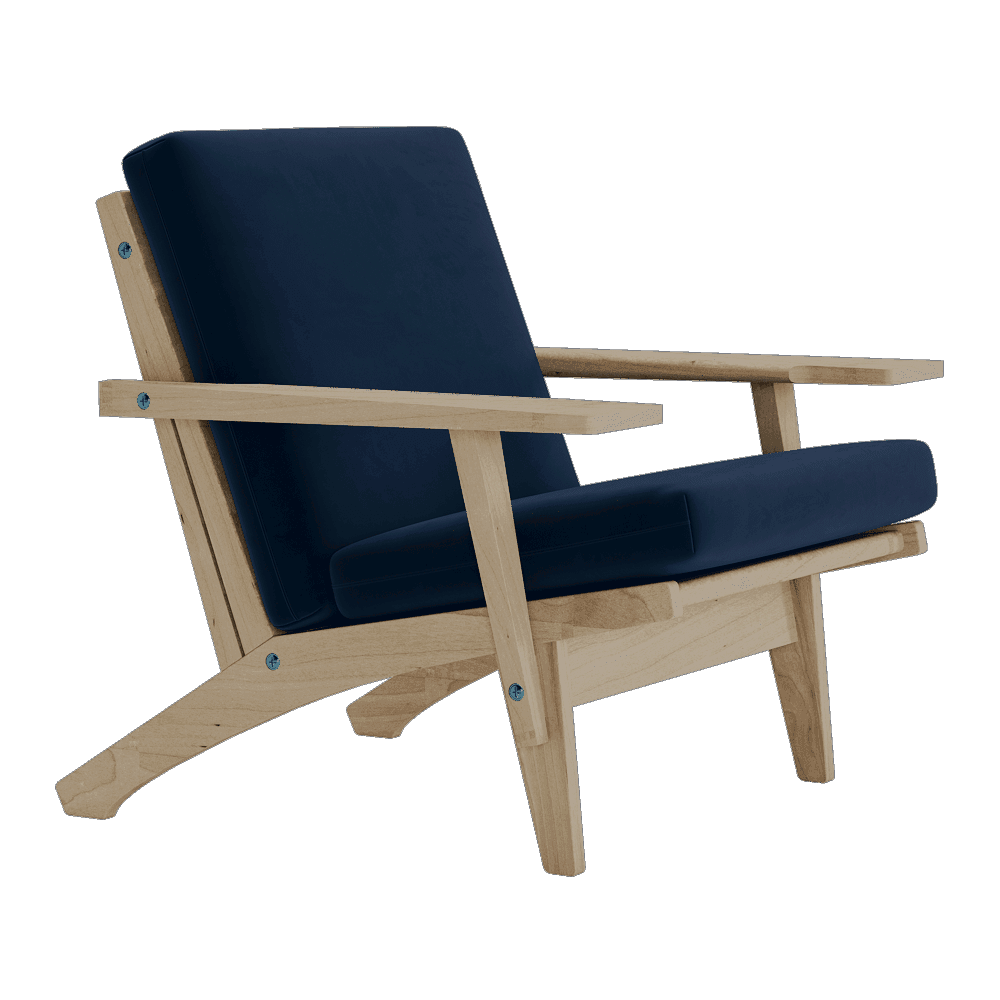 Se bildet i fullskjerm Putesett til Wegner GE 370 i velour