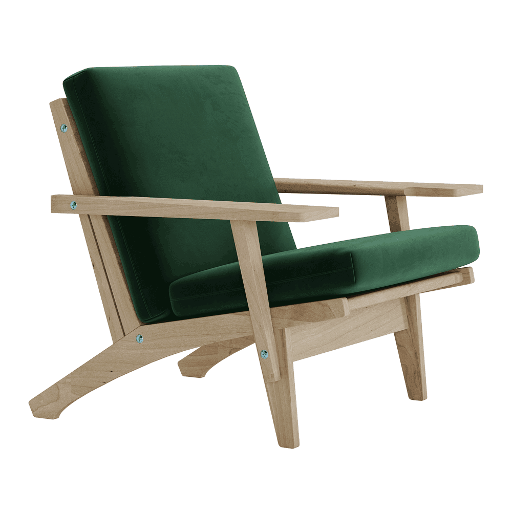 Se bildet i fullskjerm Putesett til Wegner GE 370 i velour