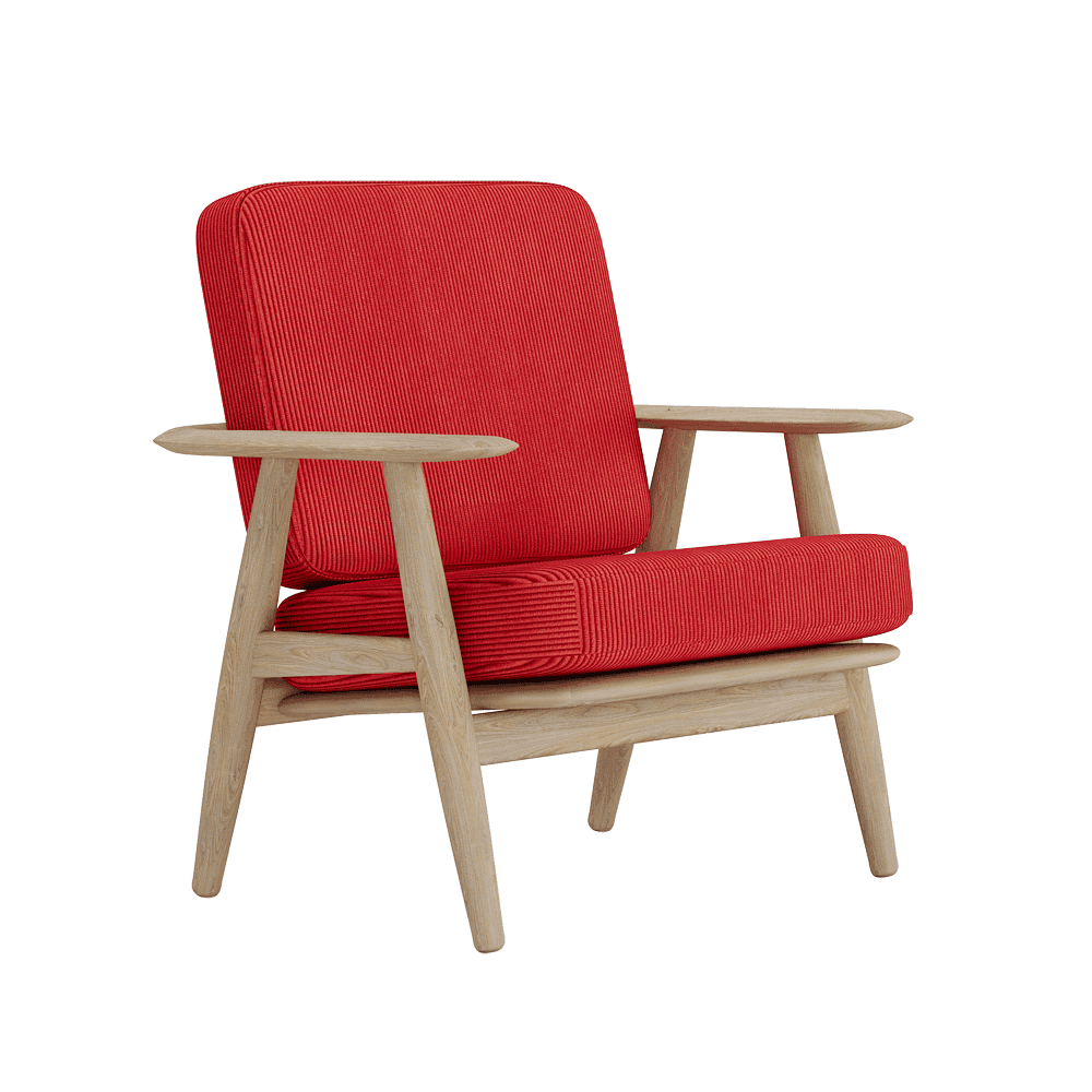Se bildet i fullskjerm Putesett til Wegner GE 240/290 i velvet