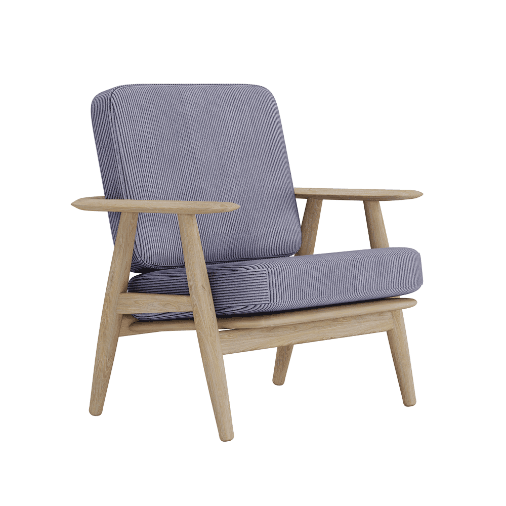 Se bildet i fullskjerm Putesett til Wegner GE 240/290 i velvet