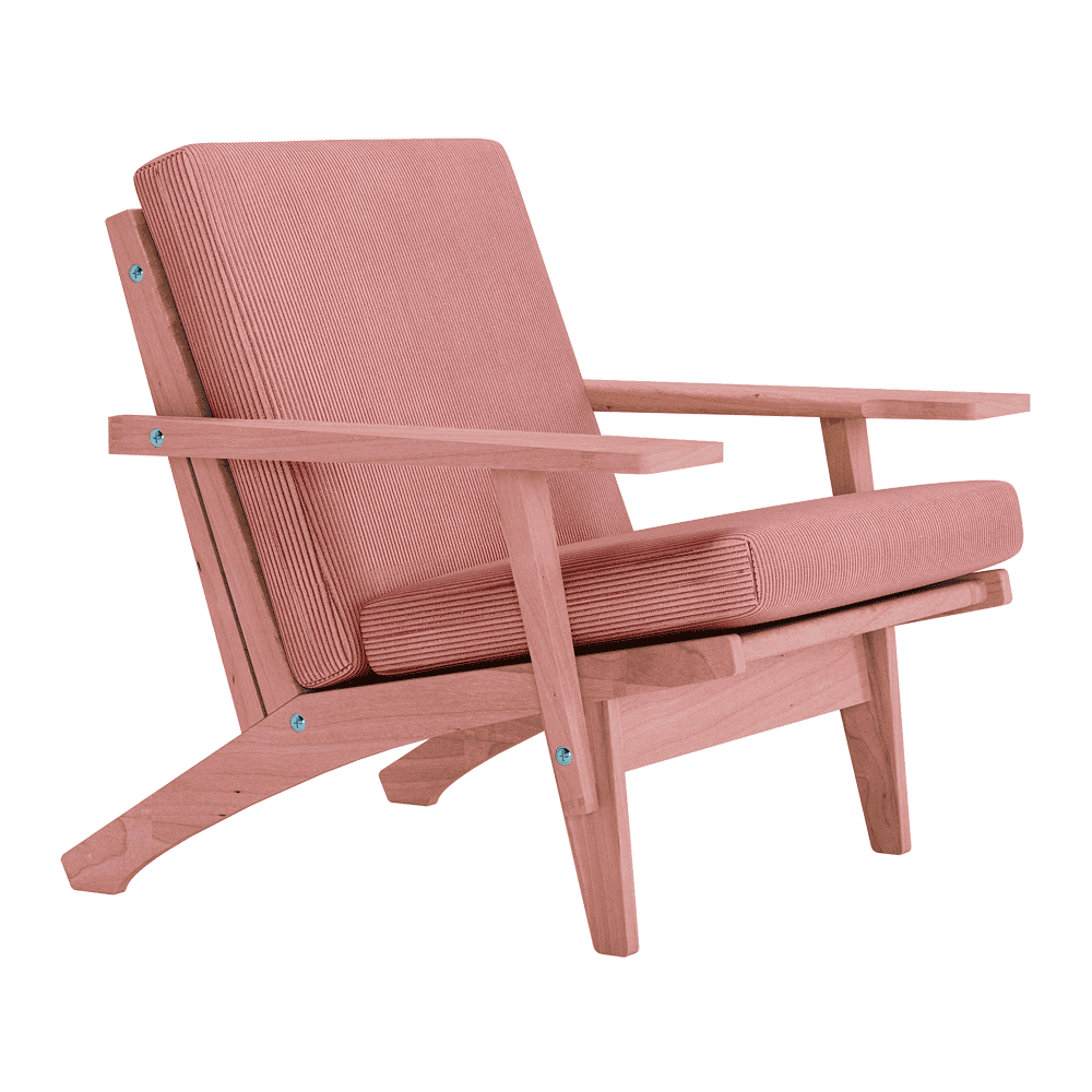 Se bildet i fullskjerm Putesett til Wegner GE 370 i velvet