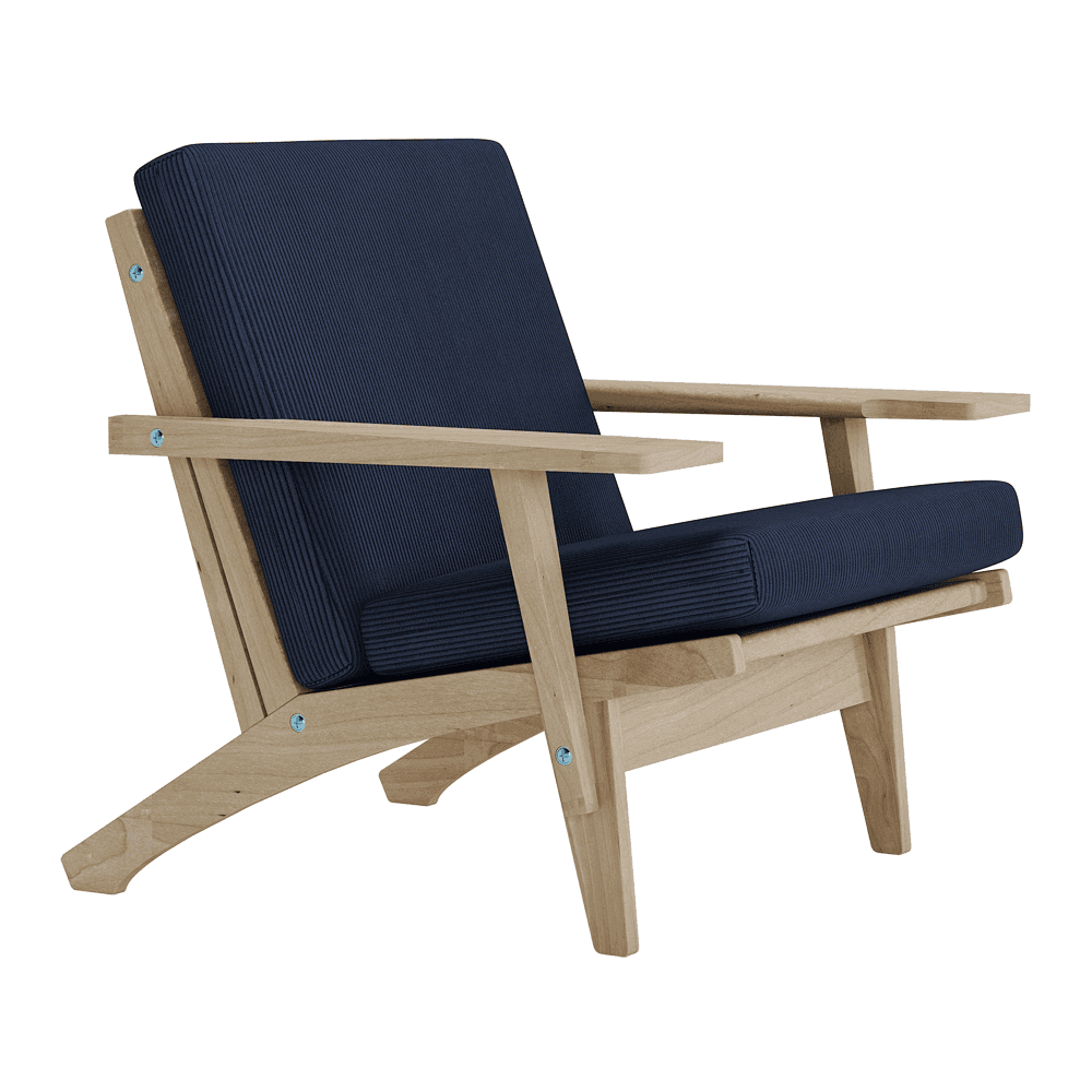 Se bildet i fullskjerm Putesett til Wegner GE 370 i velvet