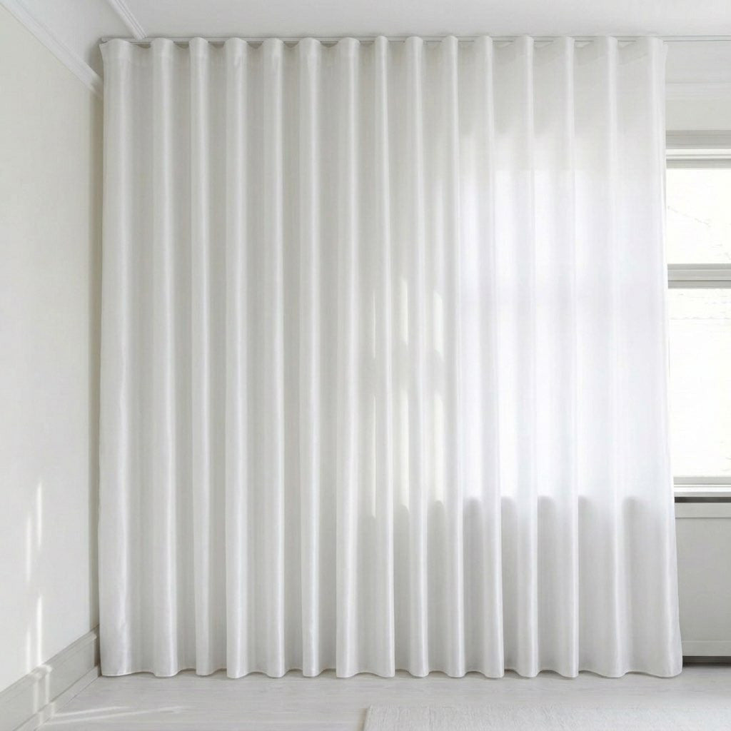 Se bildet i fullskjerm Transparent gardin på mål – Silva