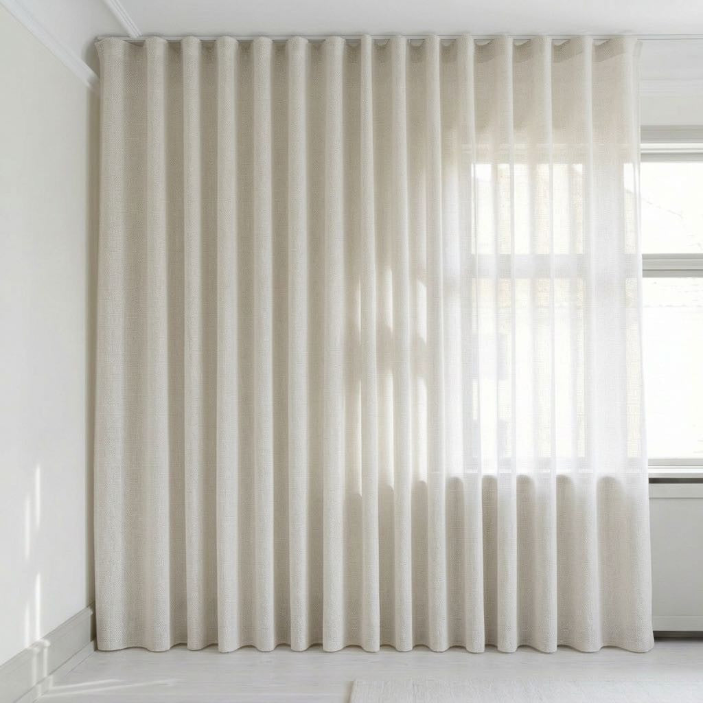 Se bildet i fullskjerm Transparent gardin på mål – Suula