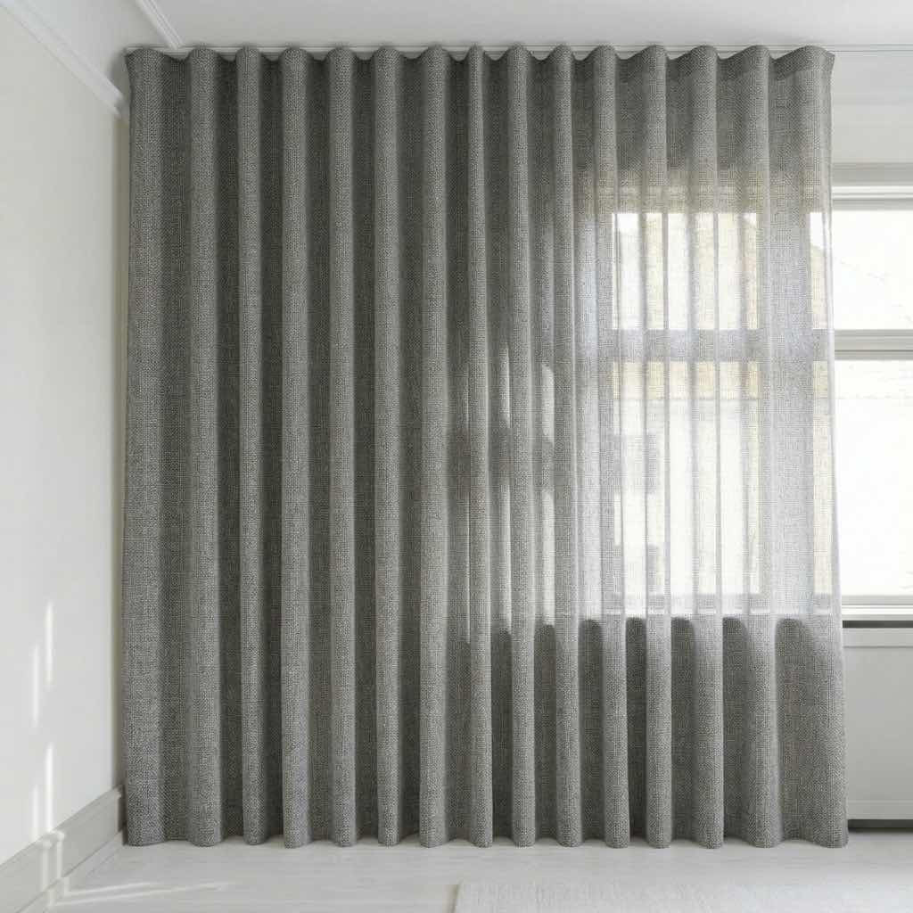 Se bildet i fullskjerm Transparent gardin på mål – Suula