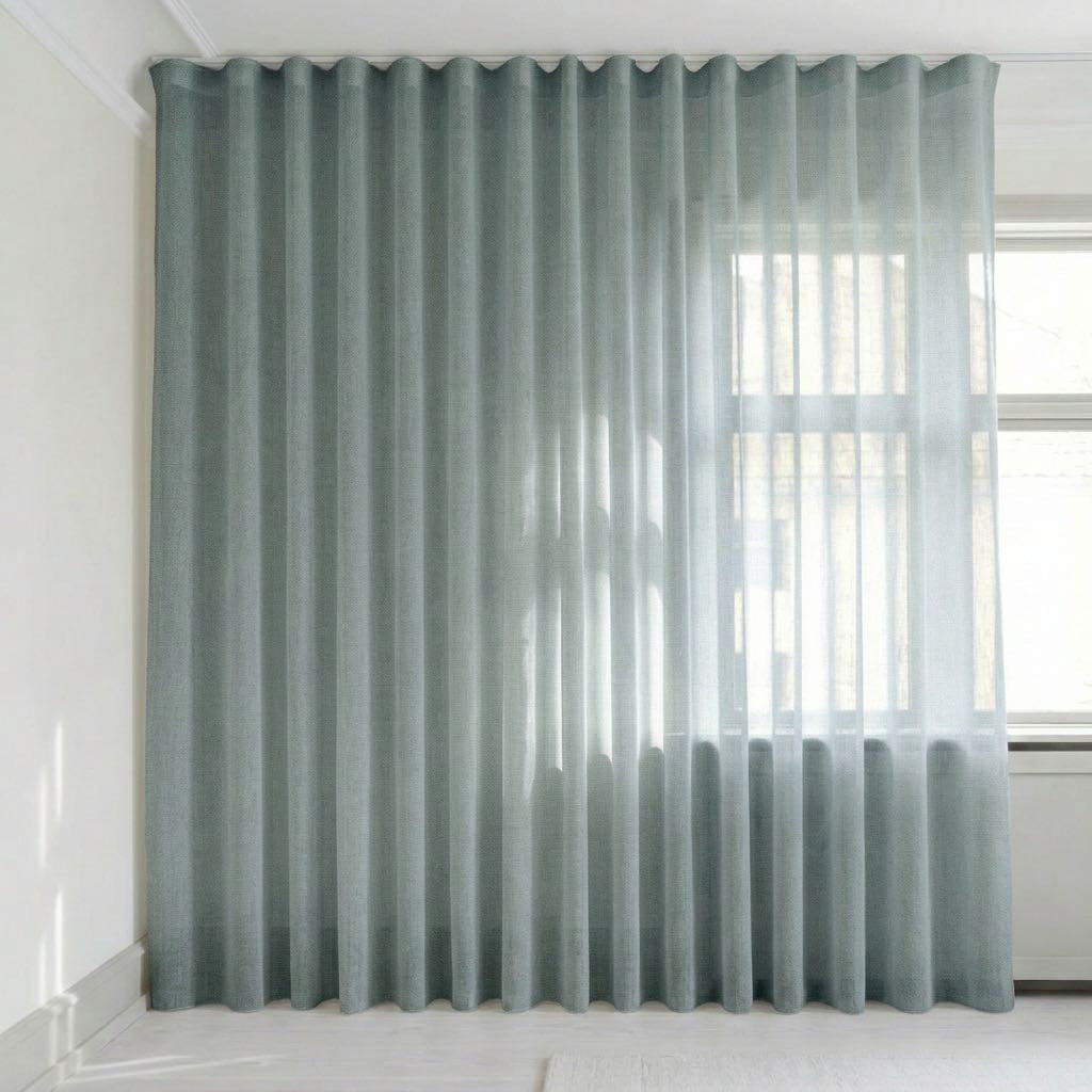 Se bildet i fullskjerm Transparent gardin på mål – Suula
