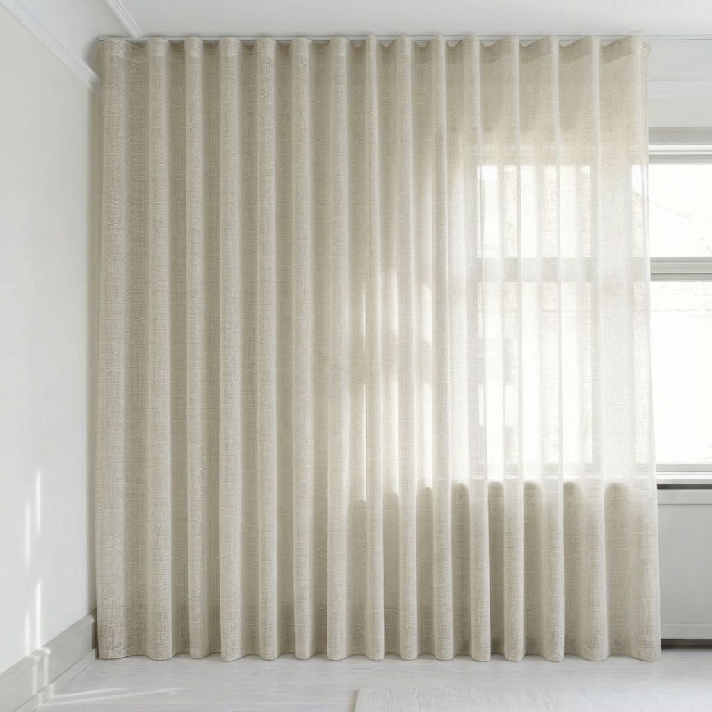 Se bildet i fullskjerm Transparent gardin på mål – Suula