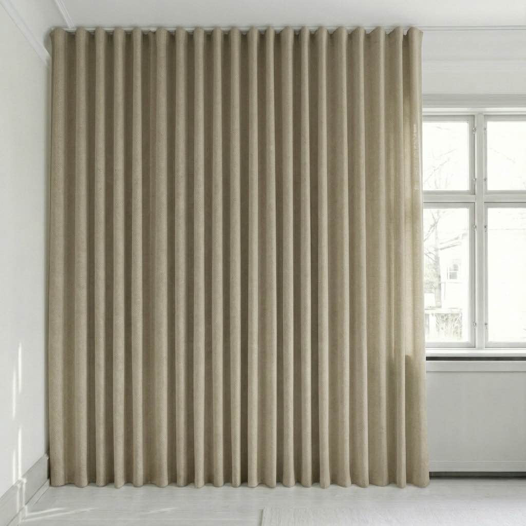 Se bildet i fullskjerm Semitransparent gardin på mål – Rina