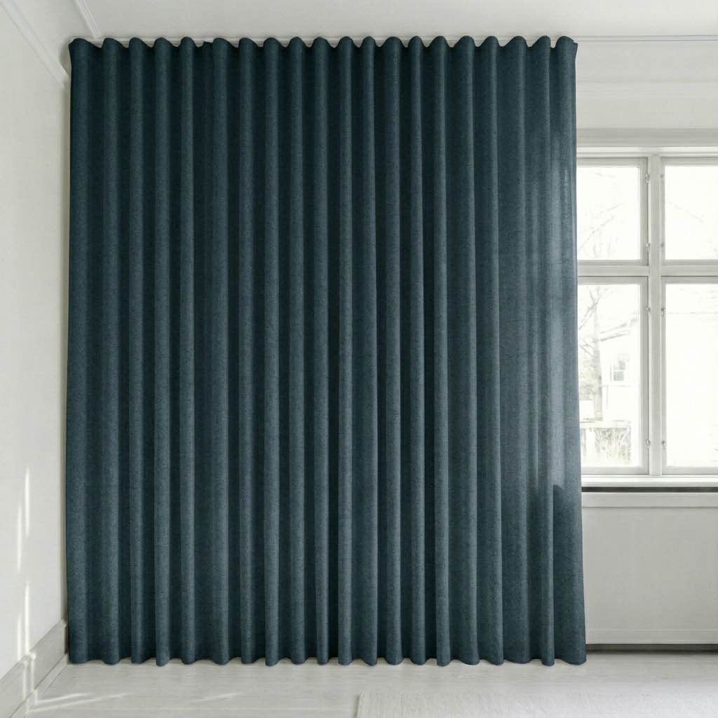 Se bildet i fullskjerm Semitransparent gardin på mål – Rina