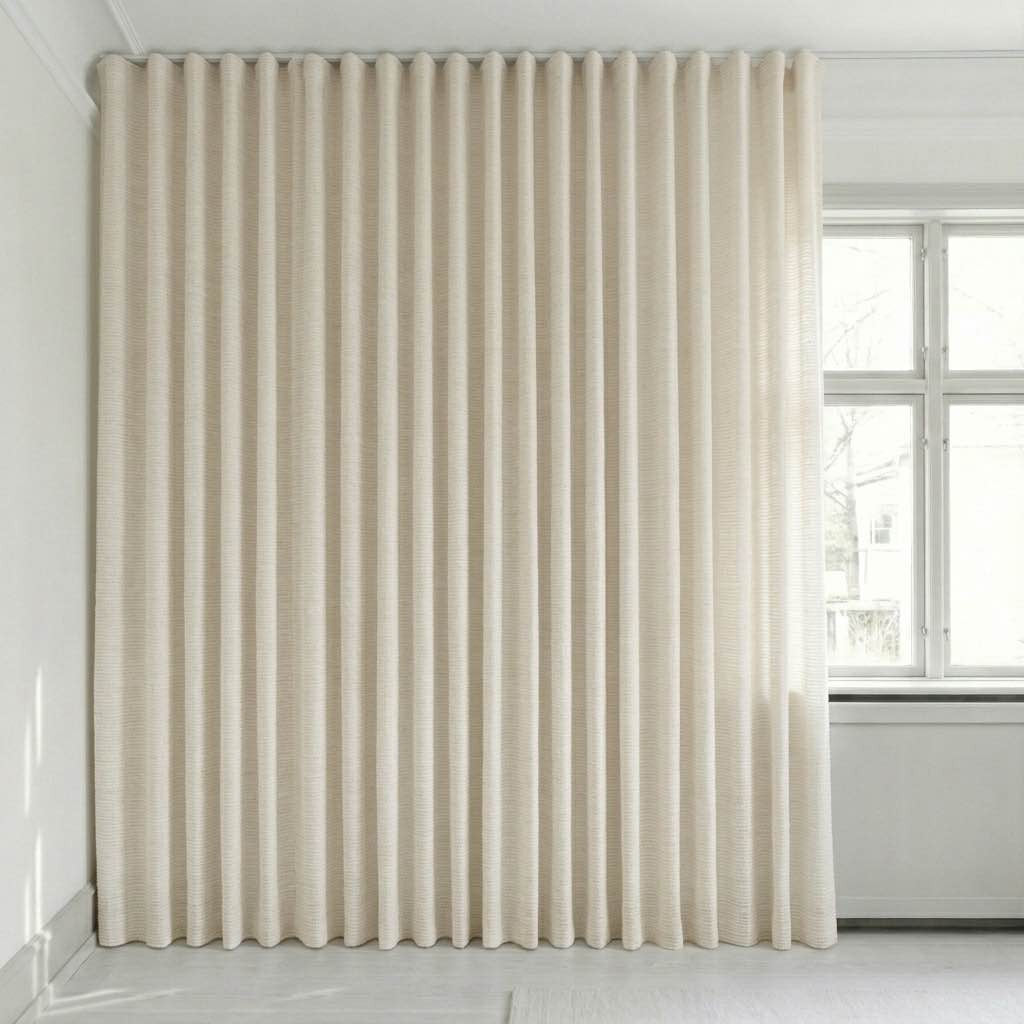 Se bildet i fullskjerm Semitransparent gardin på mål – Disa
