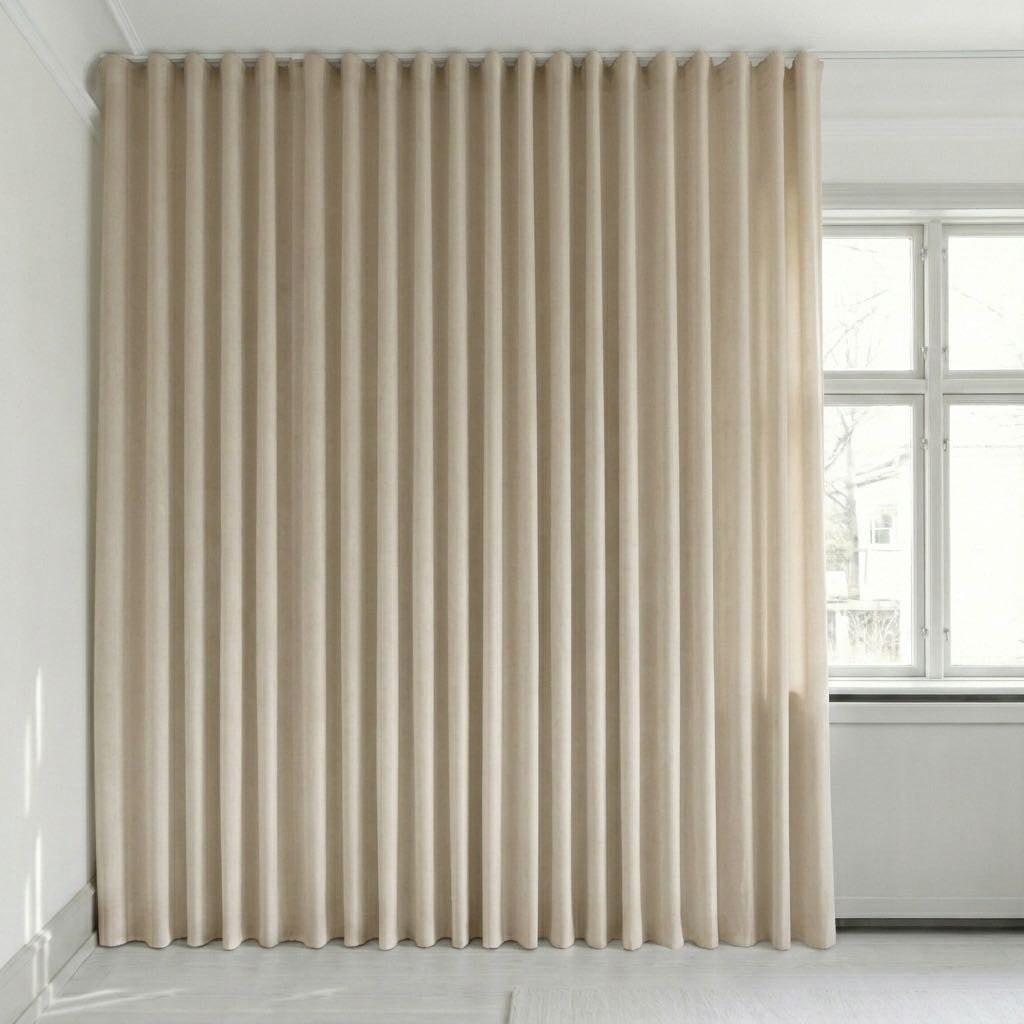 Se bildet i fullskjerm Velourgardin på mål – Bris