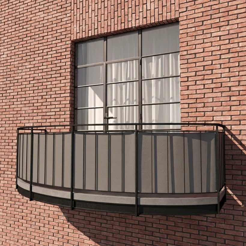 Se bildet i fullskjerm Balkongskjerming i Sunproof olefin