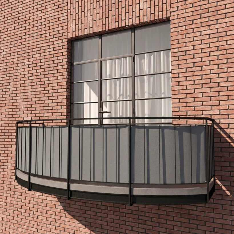 Se bildet i fullskjerm Balkongskjerming i Sunproof olefin