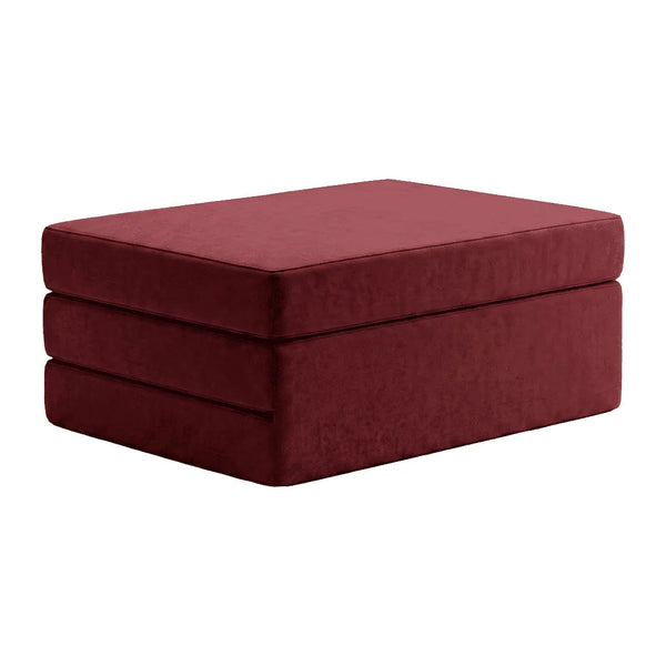 Foldemadrass på mål i velour - Vino - S6008