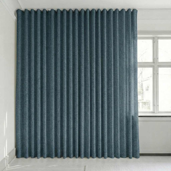 Semitransparent gardin på mål – Disa - Jeans Blue - C2415