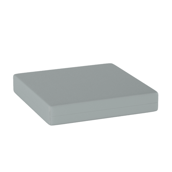 Sittepute på mål i kunstskinn - Aluminium - S3104