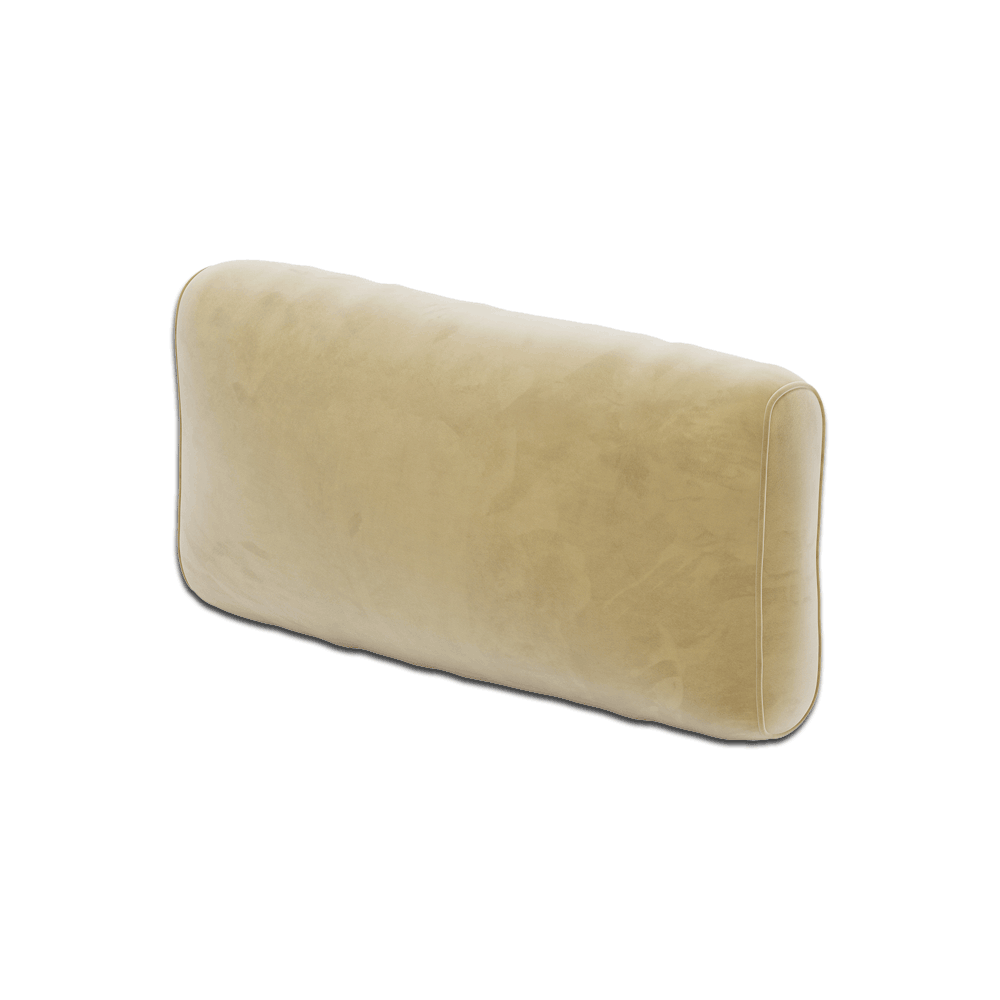 Myk ryggpute på mål i velour