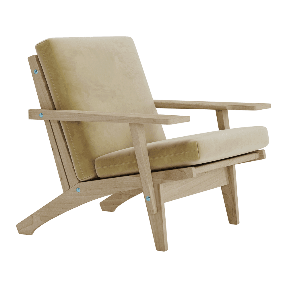 Putesett til Wegner GE 370 i velour