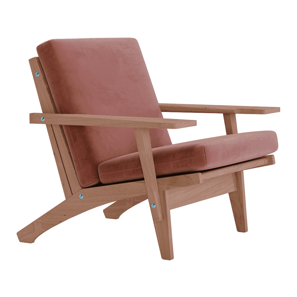 Putesett til Wegner GE 370 i velour