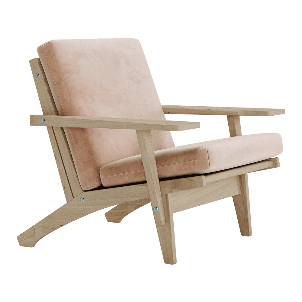 Putesett til Wegner GE 370 i velour