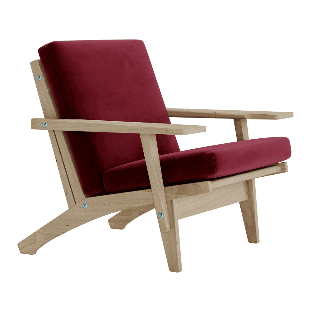 Putesett til Wegner GE 370 i velour