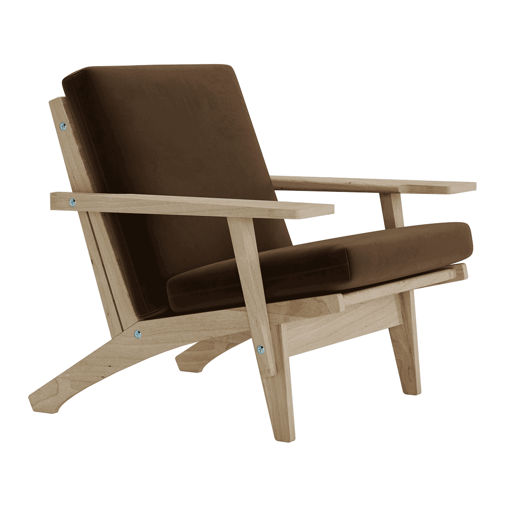 Putesett til Wegner GE 370 i velour