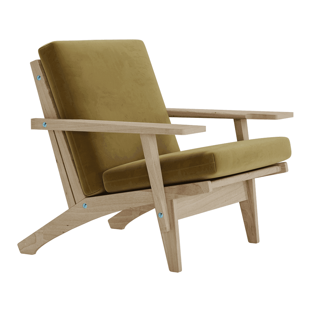 Putesett til Wegner GE 370 i velour