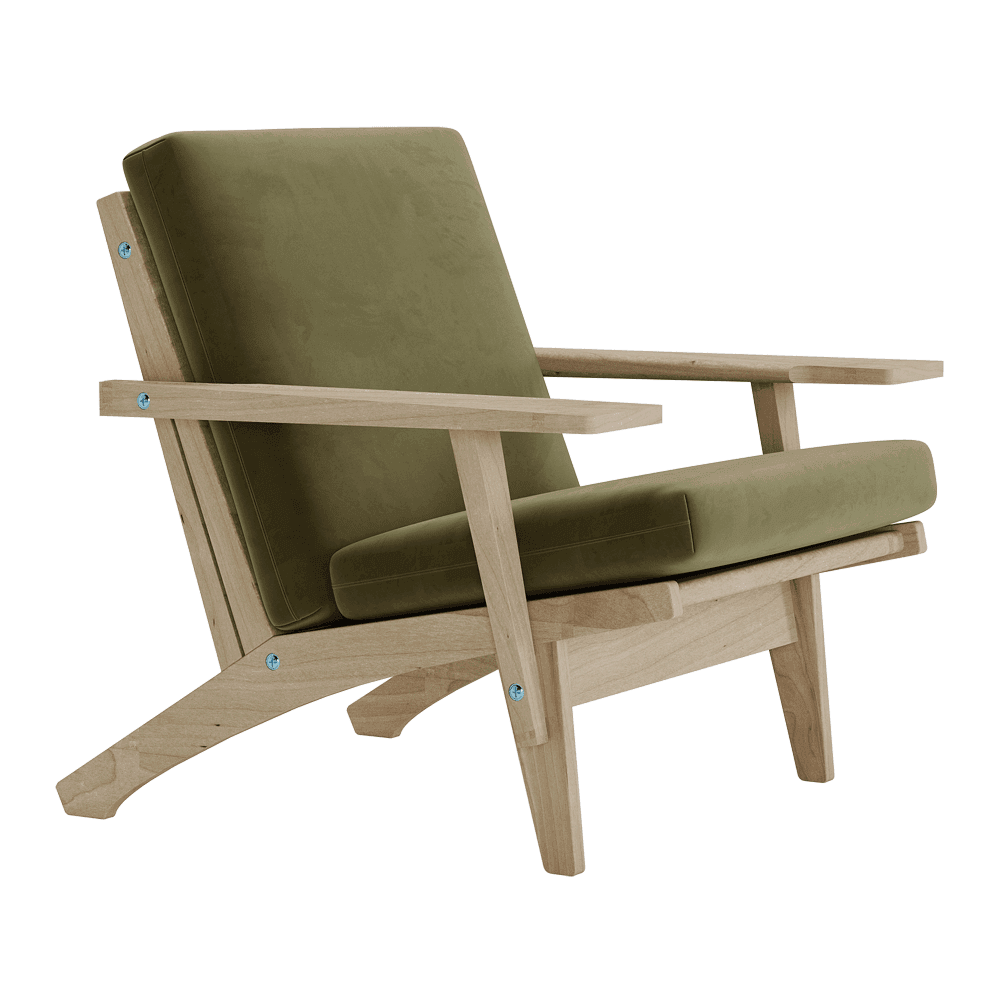 Putesett til Wegner GE 370 i velour