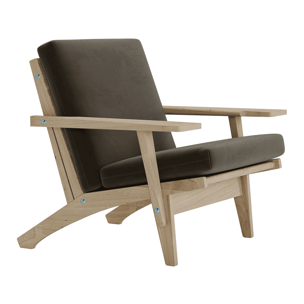 Putesett til Wegner GE 370 i velour