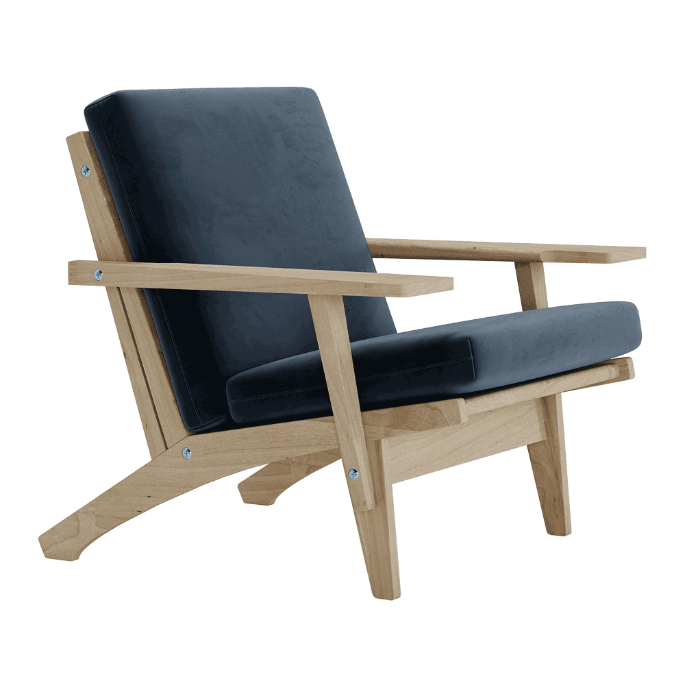 Putesett til Wegner GE 370 i velour