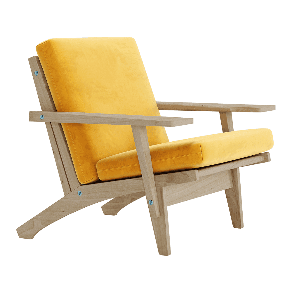 Putesett til Wegner GE 370 i velour