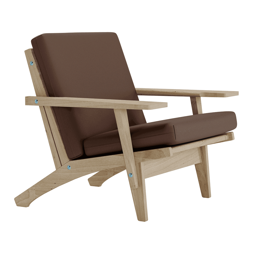 Putesett til Wegner GE 370 i skinn