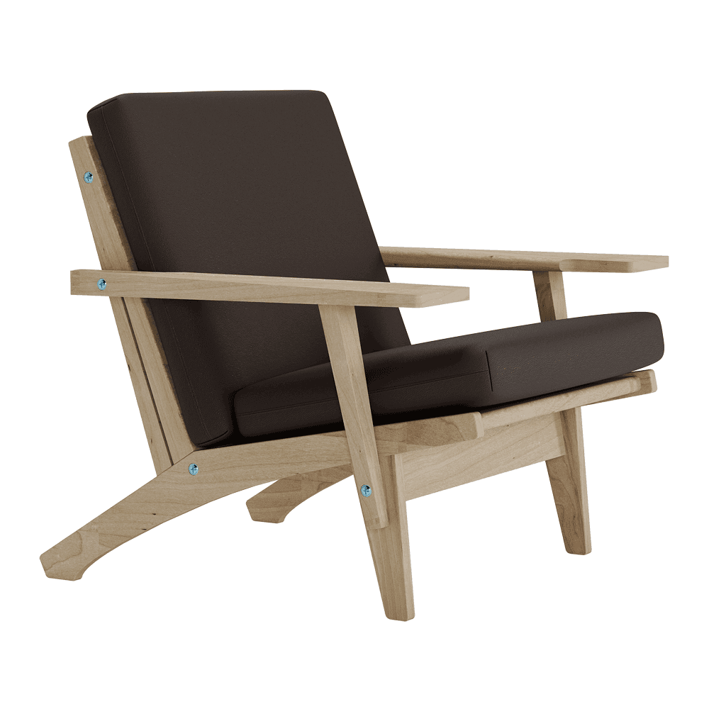 Putesett til Wegner GE 370 i skinn