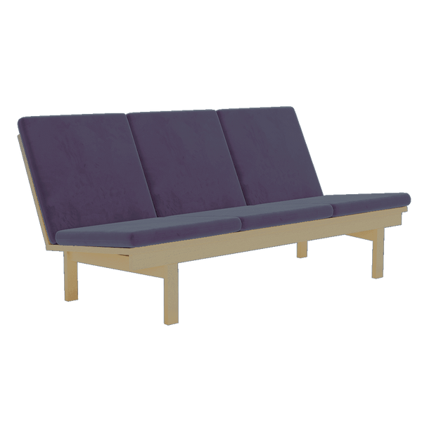 Putesett til Wegner GE 240/290 i velour - Velour - Grape - S6007.