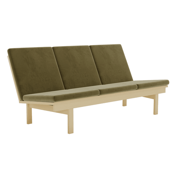 Putesett til Wegner GE 240/290 i velour - Velour - Mushroom - S6011.