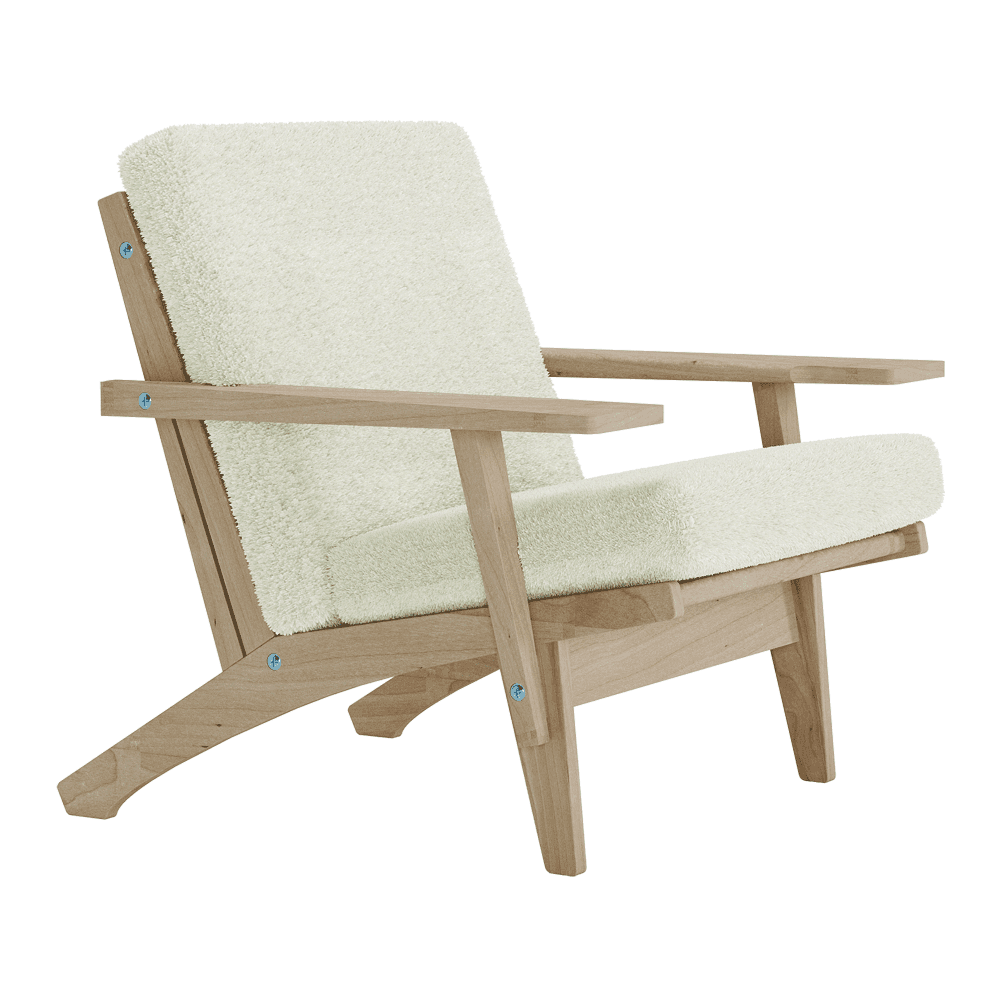 Putesett til Wegner GE 370 i bouclé