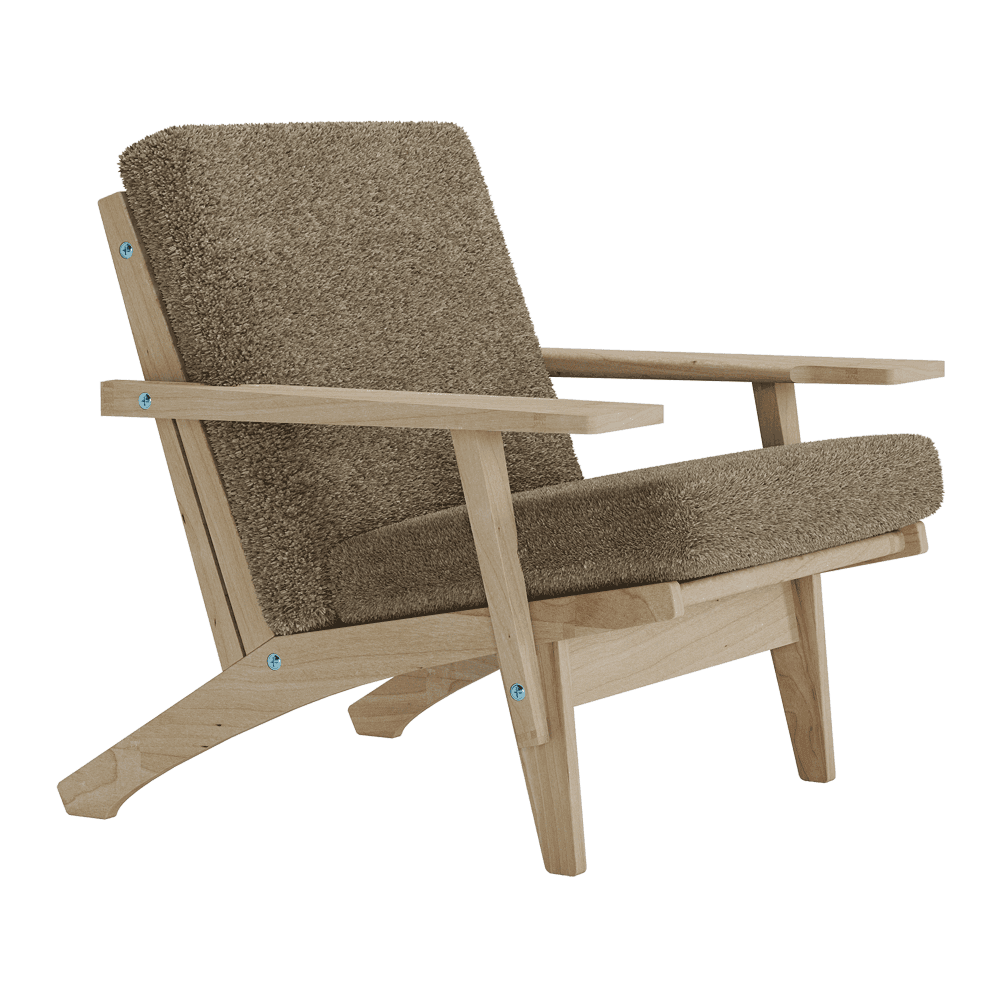 Putesett til Wegner GE 370 i bouclé