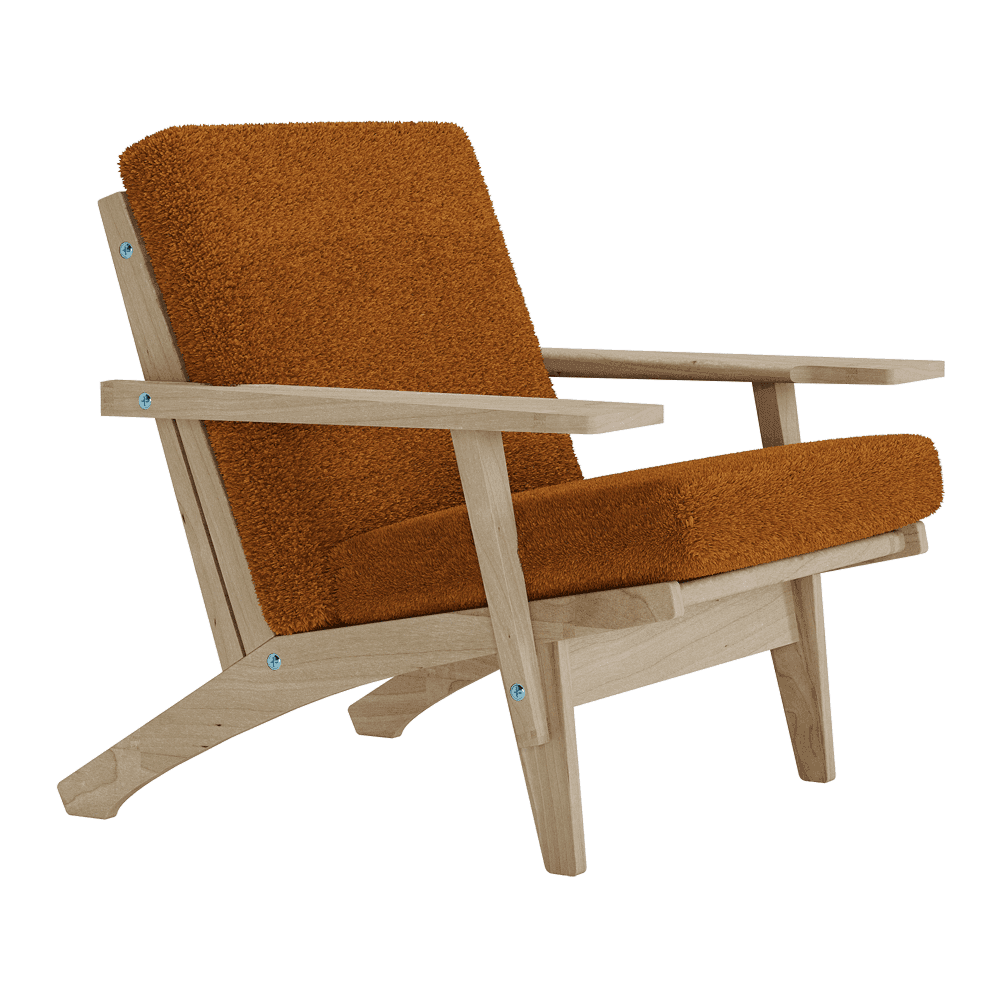 Putesett til Wegner GE 370 i bouclé