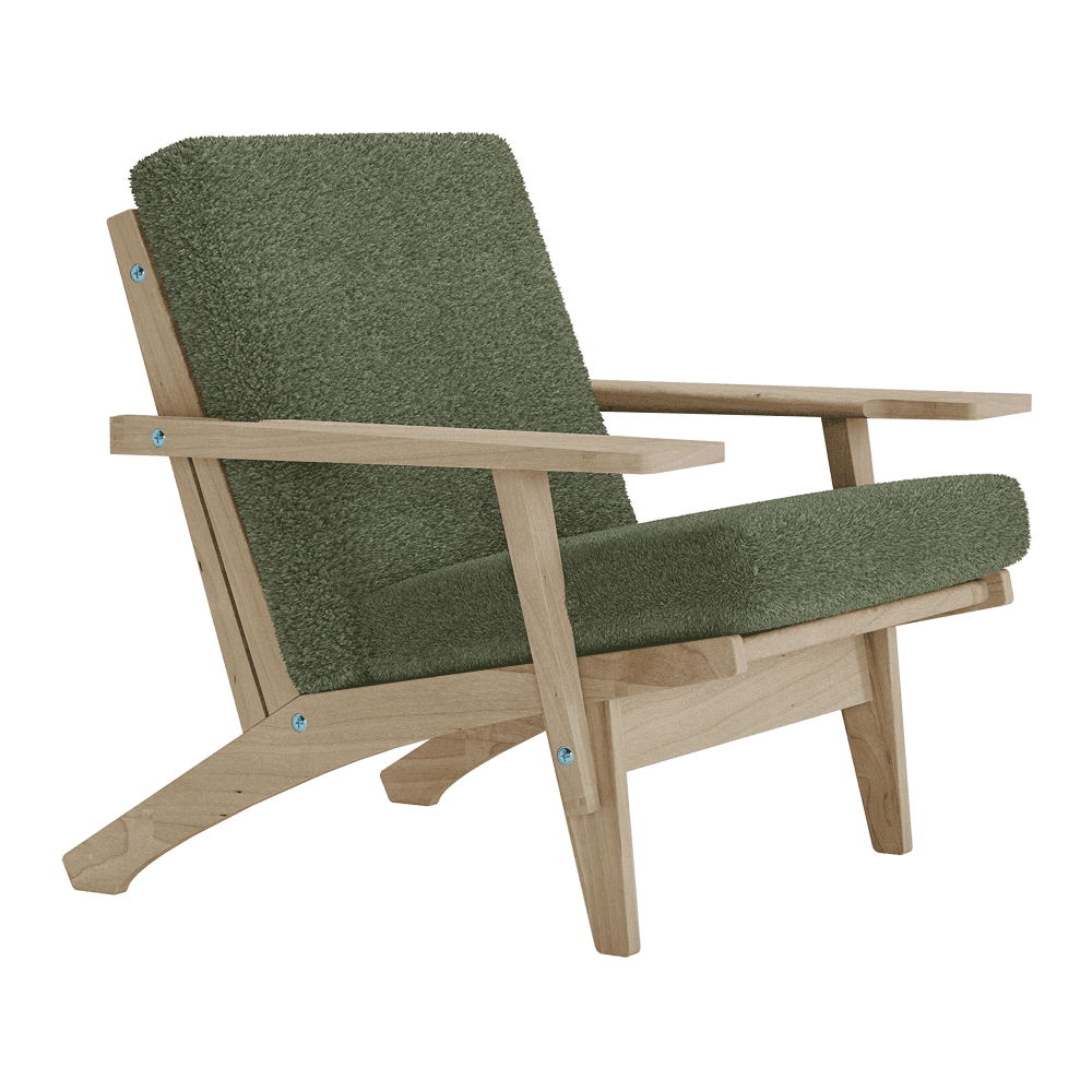 Putesett til Wegner GE 370 i bouclé