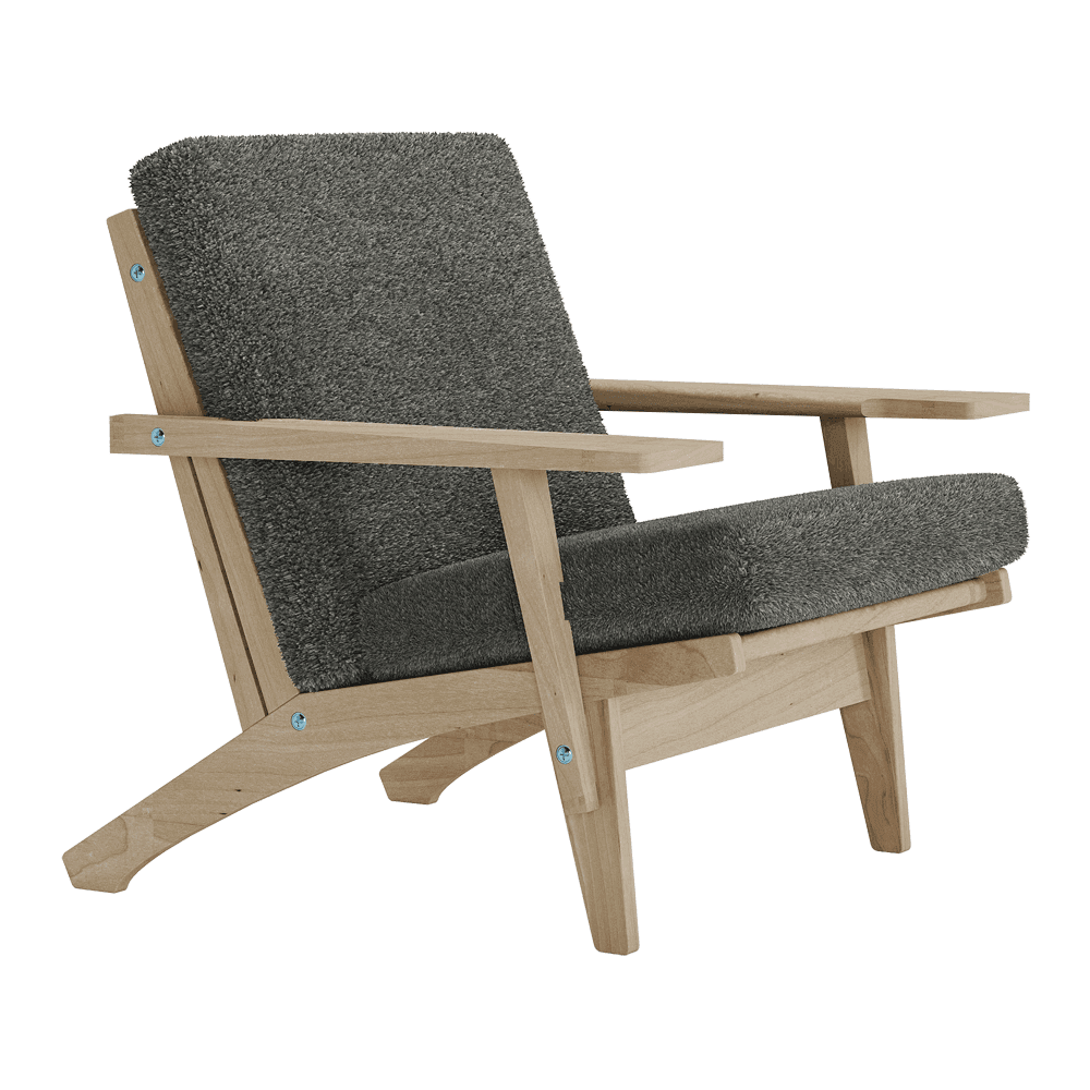 Putesett til Wegner GE 370 i bouclé