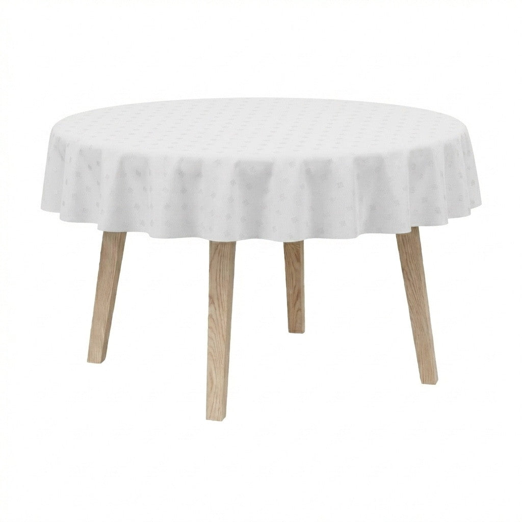 Rund duk i egyptisk damask