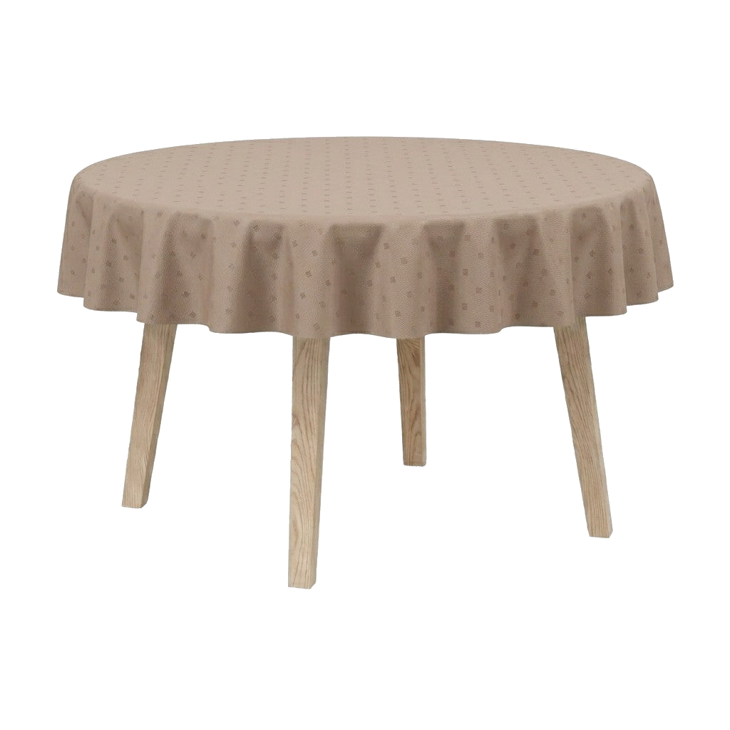 Rund duk i egyptisk damask