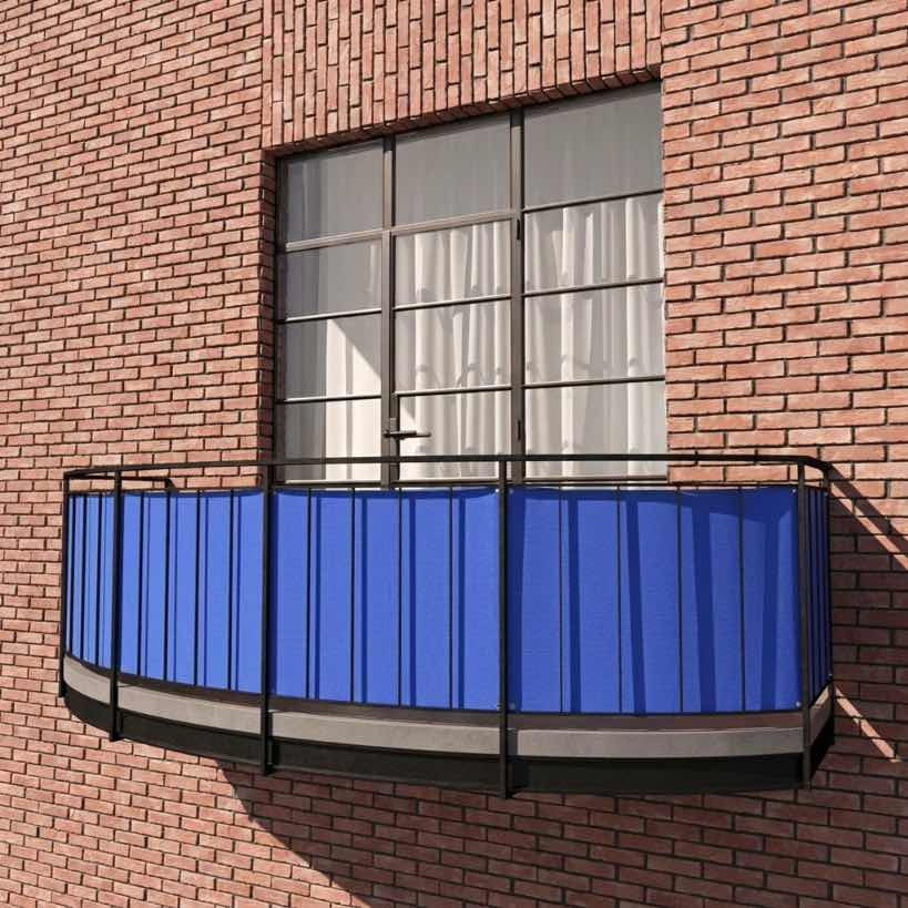 Balkongskjerming i Sunproof olefin